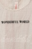 画像2: WONDERFUL WORLD / ロゴ刺繍ドットノースリーブブラウス【お直しあり】  シロ O-25-10-21-031-LO-BL-IG-ZT357 (2)