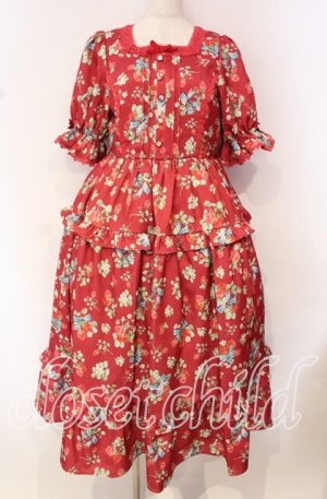 画像: axes femme kawaii / クラシックベリーワンピース M アカ O-25-10-21-034-AX-OP-OW-OS