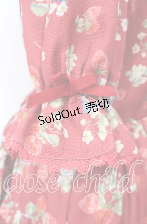 画像4: axes femme Kawaii / クラシックベリーワンピース M アカ O-25-10-21-034-AX-OP-OW-OS (4)