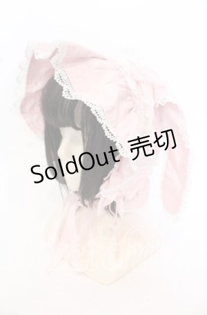 画像: BABY,THE STARS SHINE BRIGHT / うさみみボンネット  ピンク O-25-10-21-004-BA-AC-IG-OS