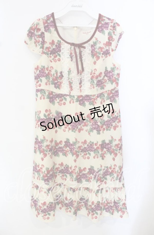 画像1: Emily Temple cute / フルーツボーダーワンピース  アイボリー O-25-10-21-044-ET-OP-OW-ZT268 (1)