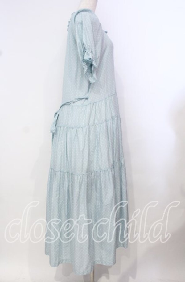 画像3: PINK HOUSE / ドットワンピース  サックス O-25-10-21-046-LO-OP-OW-OS (3)