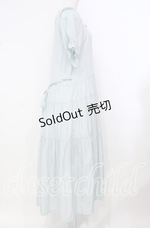 画像3: PINK HOUSE / ドットワンピース  サックス O-25-10-21-046-LO-OP-OW-OS (3)