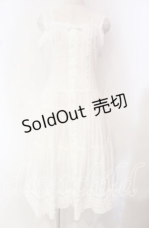 画像: PINK HOUSE / ローンフリルタブリエワンピース  シロ O-25-10-21-047-LO-OP-OW-OS
