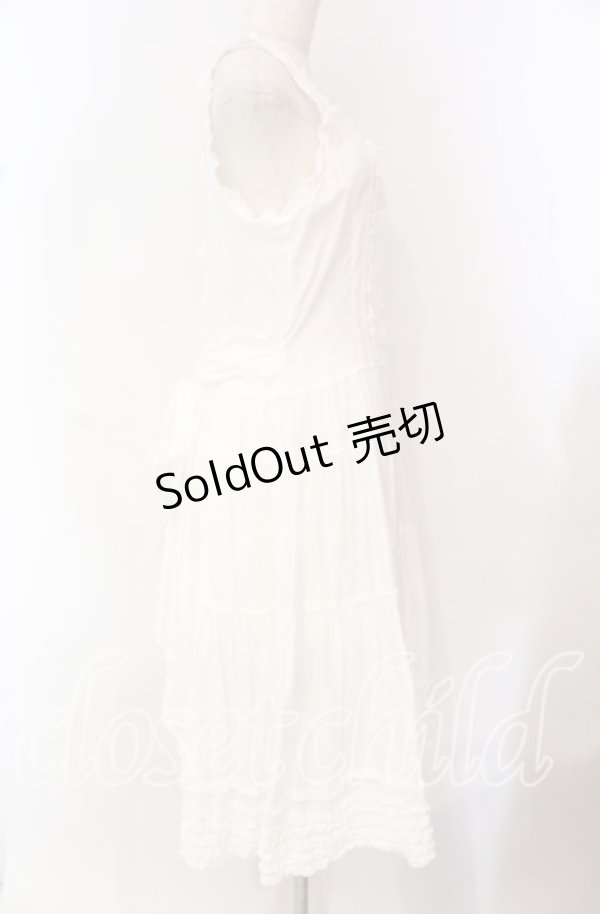 画像3: PINK HOUSE / ローンフリルタブリエワンピース  シロ O-25-10-21-047-LO-OP-OW-OS (3)