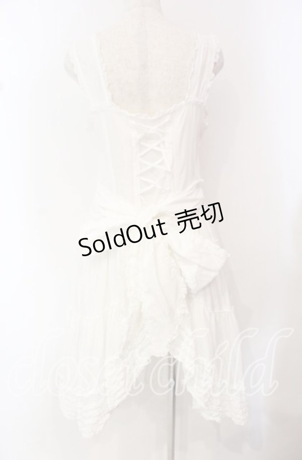 画像4: PINK HOUSE / ローンフリルタブリエワンピース  シロ O-25-10-21-047-LO-OP-OW-OS (4)