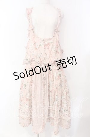 画像: PINK HOUSE / Dorry Roseプリントワンピース  ピンク O-25-10-21-048-LO-OP-OW-OS