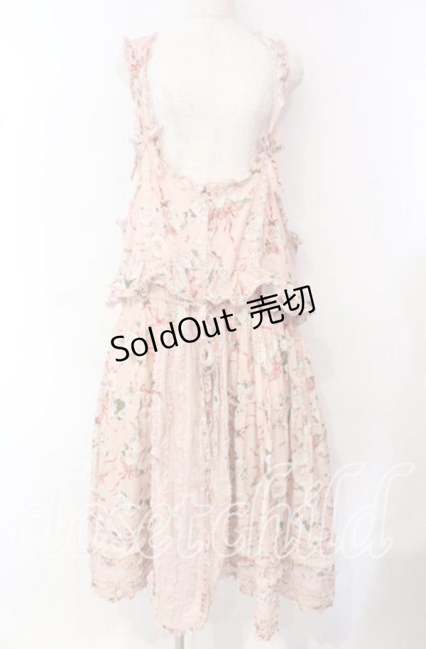 画像1: PINK HOUSE / Dorry Roseプリントワンピース  ピンク O-25-10-21-048-LO-OP-OW-OS (1)