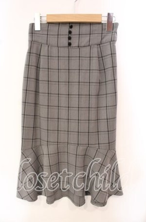 画像: an another angelus / チェックタイトスカート  グレー O-25-10-21-059-CA-SK-IG-ZT1029P