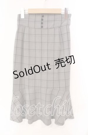 画像: an another angelus / チェックタイトスカート  グレー O-25-10-21-059-CA-SK-IG-ZT1029P