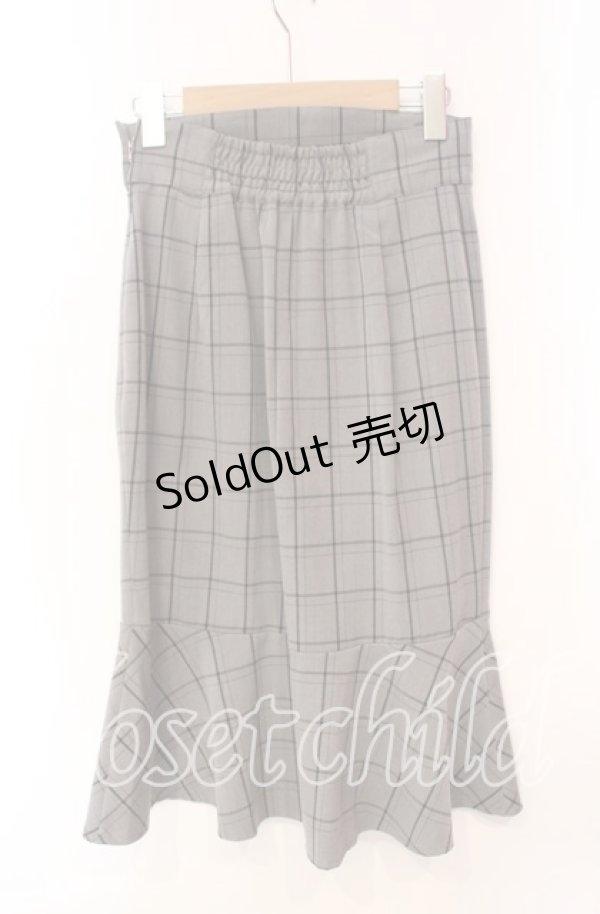 画像2: an another angelus / チェックタイトスカート  グレー O-25-10-21-059-CA-SK-IG-ZT1029P (2)