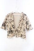 画像3: INGEBORG / ジャガードフラワーフリルボレロ  ベージュ O-25-10-21-064-LO-TO-OW-ZT129 (3)