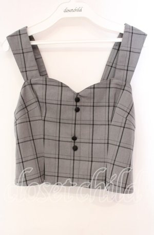 画像: an another angelus / チェック柄ビスチェ F グレー O-25-10-21-063-CA-TO-OW-ZT1029P