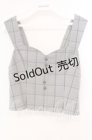 画像: an another angelus / チェック柄ビスチェ F グレー O-25-10-21-063-CA-TO-OW-ZT1029P