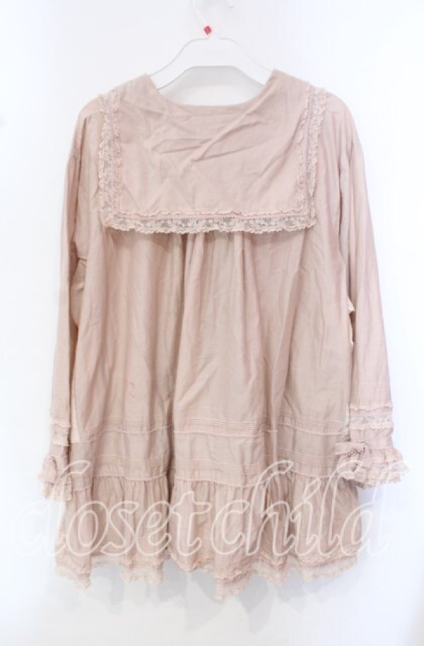 画像3: 【SALE】WONDERFUL WORLD / セーラーカラータックプルブラウス【お直しあり】  ピンク O-25-10-21-065-LO-BL-IG-ZT357 (3)