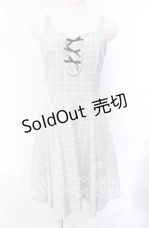 画像: Secret Honey / 3連リボンキャミワンピース  グレー O-25-10-21-070-CA-OP-IG-OS