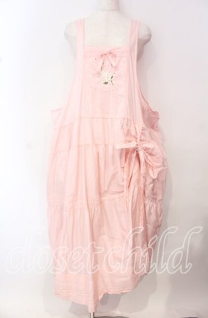 画像: PINK HOUSE / 刺繍タックタブリエワンピース【お直しあり】  ピンク O-25-10-21-008-LO-OP-IG-OS