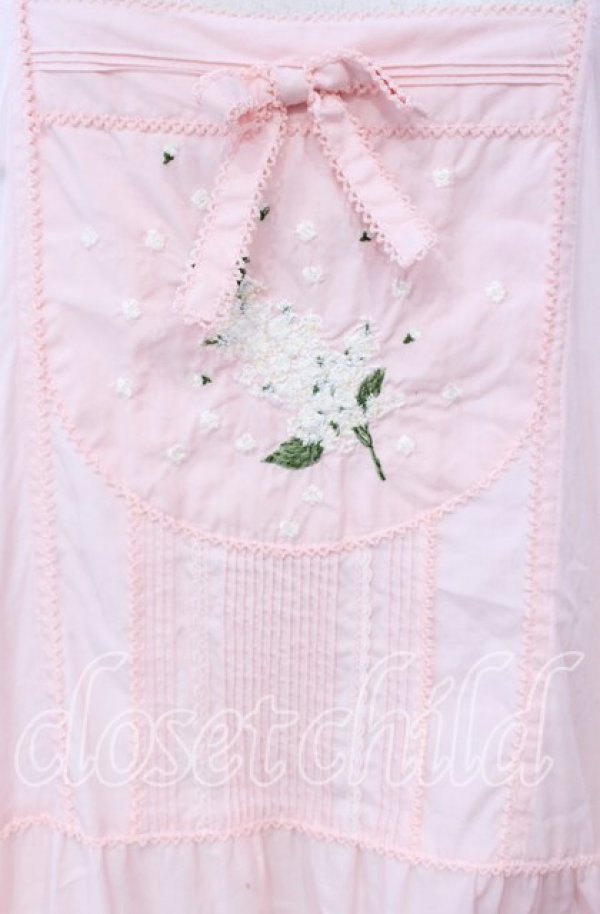 画像2: PINK HOUSE / 刺繍タックタブリエワンピース【お直しあり】  ピンク O-25-10-21-008-LO-OP-IG-OS (2)