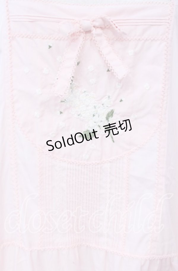 画像2: PINK HOUSE / 刺繍タックタブリエワンピース【お直しあり】  ピンク O-25-10-21-008-LO-OP-IG-OS (2)