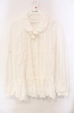 画像: PINK HOUSE / ピンタック使いブラウス  シロ O-25-10-21-096-LO-BL-OW-OS