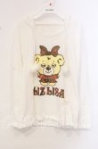 画像1: 【SALE】LIZ LISA / ベアptフード付きカットソー  シロ O-25-10-21-098-LO-TO-OW-ZT23 (1)