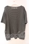 画像3: 【SALE】INGEBORG / ロゴ刺繍ボーダーTシャツ  クロ O-25-10-21-111-LO-TS-OW-ZT129 (3)