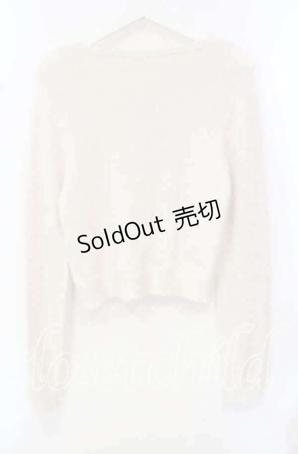 画像3: axes femme / モチーフレース付きカーデ M キナリ O-25-10-21-115-AX-TO-OW-OS (3)