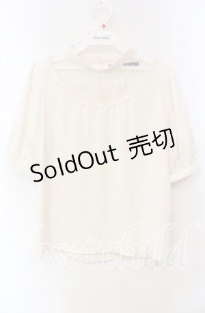 画像: an another angelus / ヨークローズ刺繍プルオーバーブラウス F アイボリー O-25-10-21-120-CA-BL-OW-OS