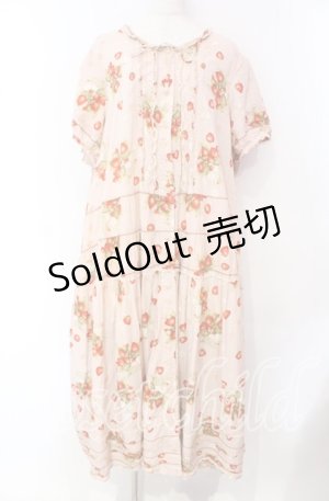 画像: PINK HOUSE / いちごドットプリントワンピース【お直しあり】  ピンク O-25-10-21-014-LO-OP-IG-OS