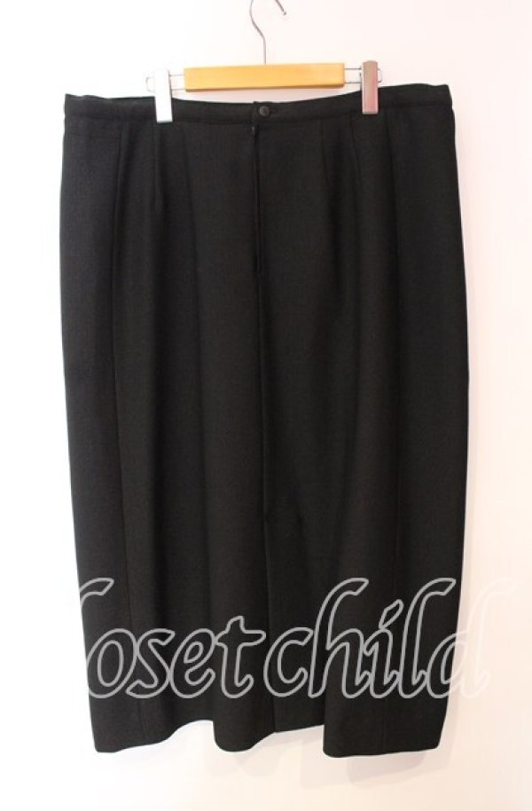 画像3: 【SALE】INGEBORG / リボンフロッキースリット入ロングスカート【お直しあり】 タグ記載サイズM クロ O-25-10-21-019-LO-SK-IG-ZT163 (3)