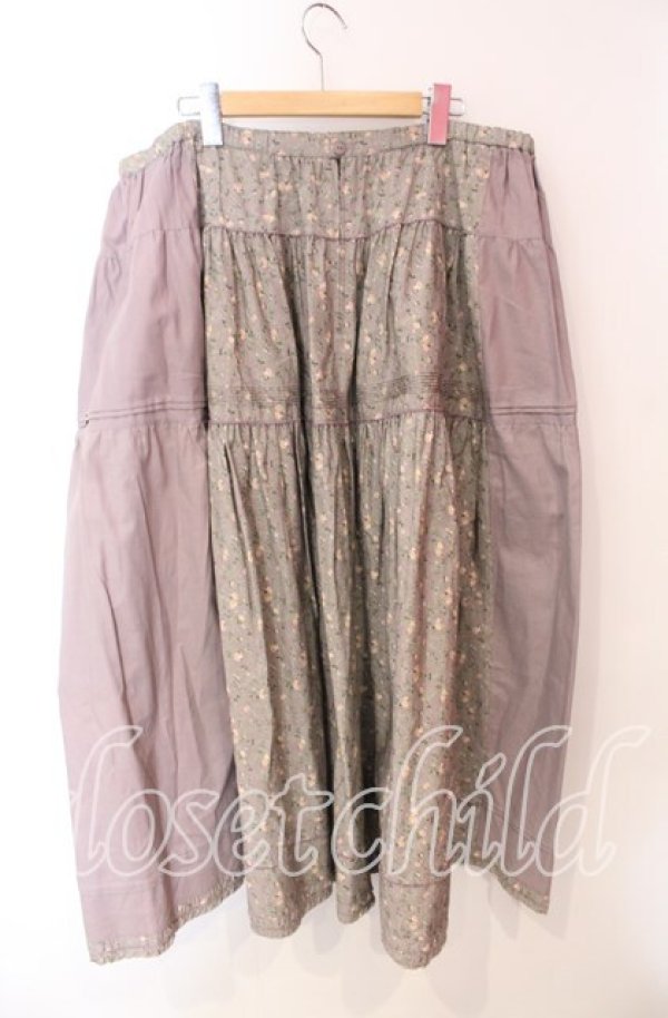 画像3: WONDERFUL WORLD / 茨薔薇タックロングスカート【お直しあり】  ラベンダー O-25-10-21-020-LO-SK-IG-ZT163 (3)