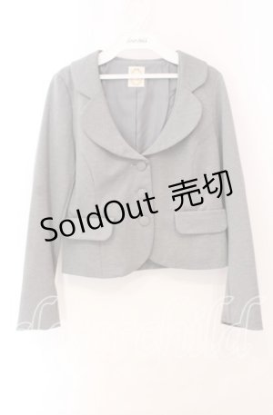 画像: FA（Fi.n.t） / スカラップカラージャケット  グレー O-25-10-23-043-LO-JA-IG-OS