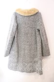 画像2: franche lippee black / リボンポケットコート  グレー O-25-10-23-046-LO-CO-IG-OS (2)