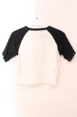画像3: DimMoire / ラインストーンHeartCoreミニT F ホワイト×ブラック O-25-10-23-047-PU-TO-OW-OS (3)