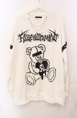 画像: Amilige / チェーンネックレスベアプリントスウェット  オフホワイト O-25-10-23-050-PU-TO-OW-OS