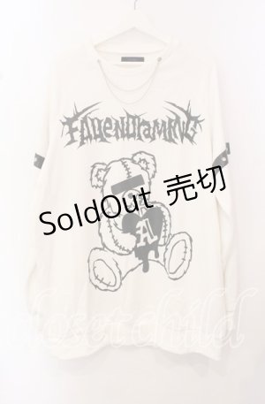 画像: Amilige / チェーンネックレスベアプリントスウェット  オフホワイト O-25-10-23-050-PU-TO-OW-ZS