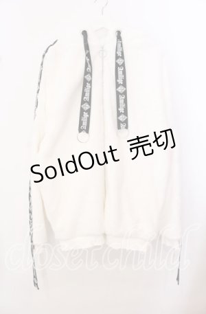 画像: Amilige / ウサ耳ファーZIPコート  ホワイト O-25-10-23-054-PU-CO-OW-ZT1105D