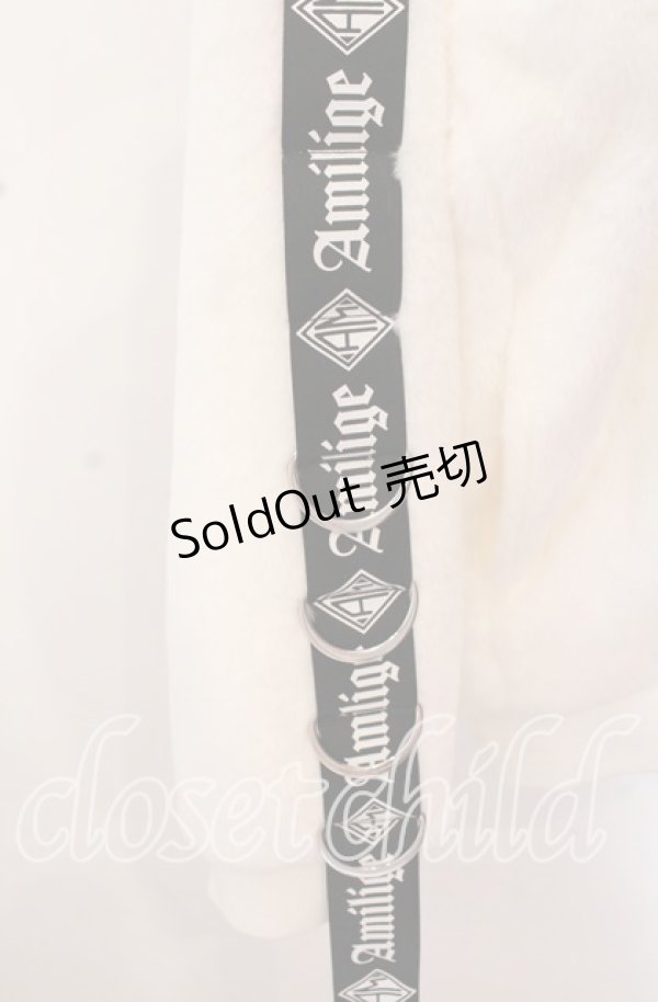 画像3: Amilige / ウサ耳ファーZIPコート  ホワイト O-25-10-23-054-PU-CO-OW-ZT1105D (3)