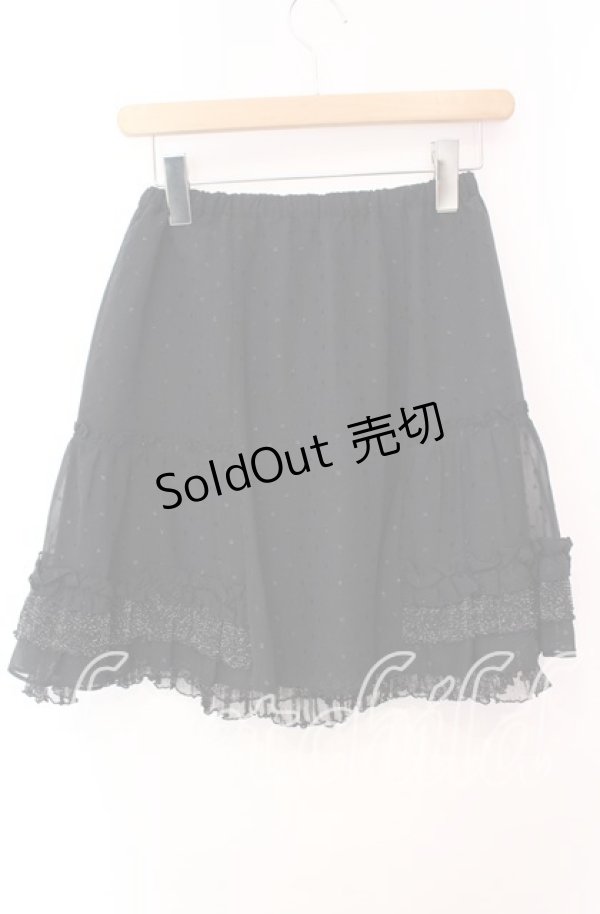 画像3: Emily Temple cute / ラメドットジョーゼットスカート  クロ O-25-10-23-006-ET-SK-OW-ZT456 (3)