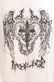 画像2: Amilige / ハートクロス羽プリントロングTシャツ  シロ O-25-10-23-056-PU-TO-OW-OS (2)
