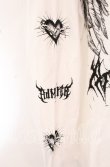 画像4: Amilige / ハートクロス羽プリントロングTシャツ  シロ O-25-10-23-056-PU-TO-OW-OS (4)
