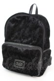 画像1: KILL STAR / Aeons Velvet Backpack リュック  ブラック O-25-10-23-1001-SL-BG-IG-OS (1)