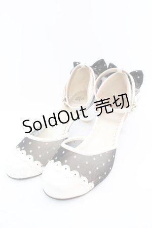 画像: ALICE and the PIRATES / 夢見るシャボン玉パンプス M クロ×アイボリー O-25-10-23-1042-PA-SH-OW-ZT-K022