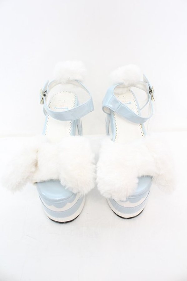 画像2: DearMyLove / シナモロール厚底サンダル M シロｘサックス O-25-10-23-1043-EL-SH-YM-ZT-K017 (2)