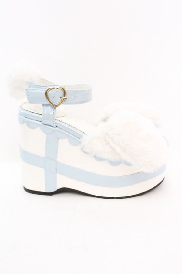 画像6: DearMyLove / シナモロール厚底サンダル M シロｘサックス O-25-10-23-1043-EL-SH-YM-ZT-K017 (6)