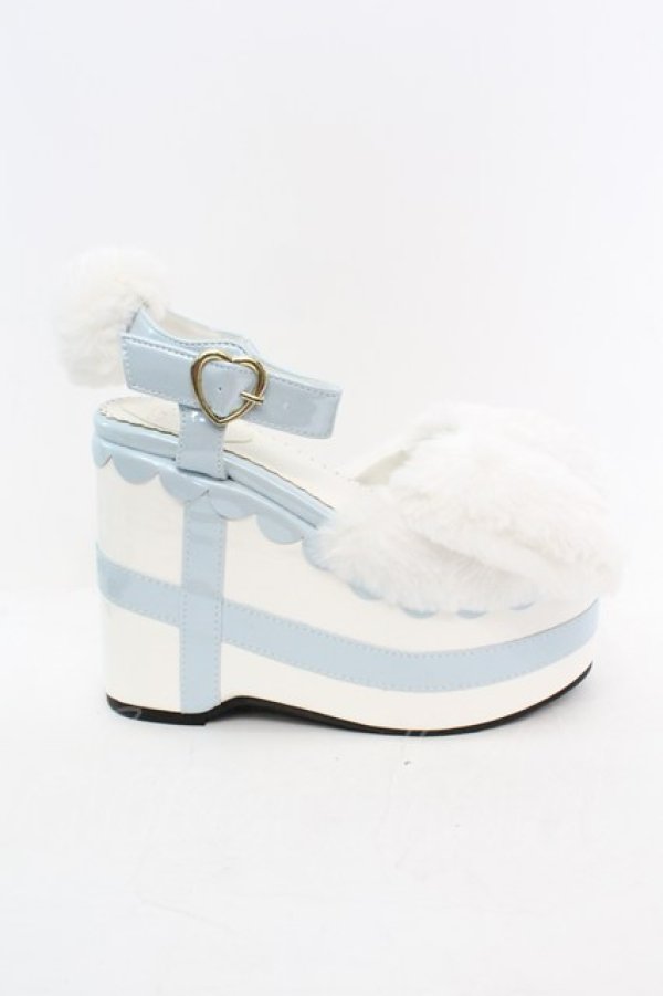 画像6: DearMyLove / シナモロール厚底サンダル M シロｘサックス O-25-10-23-1044-EL-SH-YM-ZT-K017 (6)