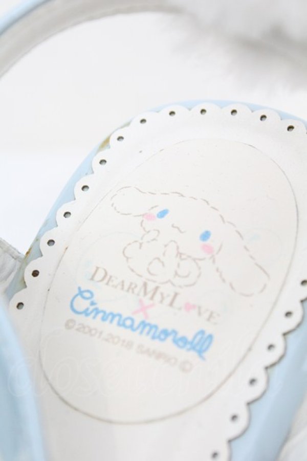 画像9: DearMyLove / シナモロール厚底サンダル M シロｘサックス O-25-10-23-1044-EL-SH-YM-ZT-K017 (9)