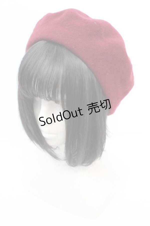 画像1: 【SALE】ALICE and the PIRATES / A/Pクラウンプリントベレー帽  ワイン O-25-10-23-1046-PA-AC-OW-ZT006 (1)