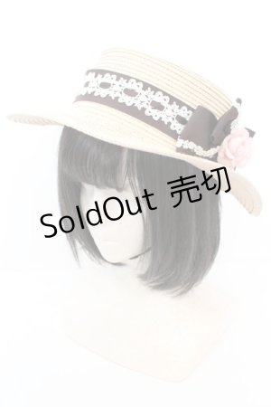 画像: Innocent World / ツインローズハット M ナチュラル×ショコラ O-25-10-23-1047-IW-AC-OW-ZT-K004