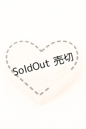 画像: MILK / アクリルハートバレッタ  ピンク O-25-10-23-1048-ML-AC-OW-ZT150-F001